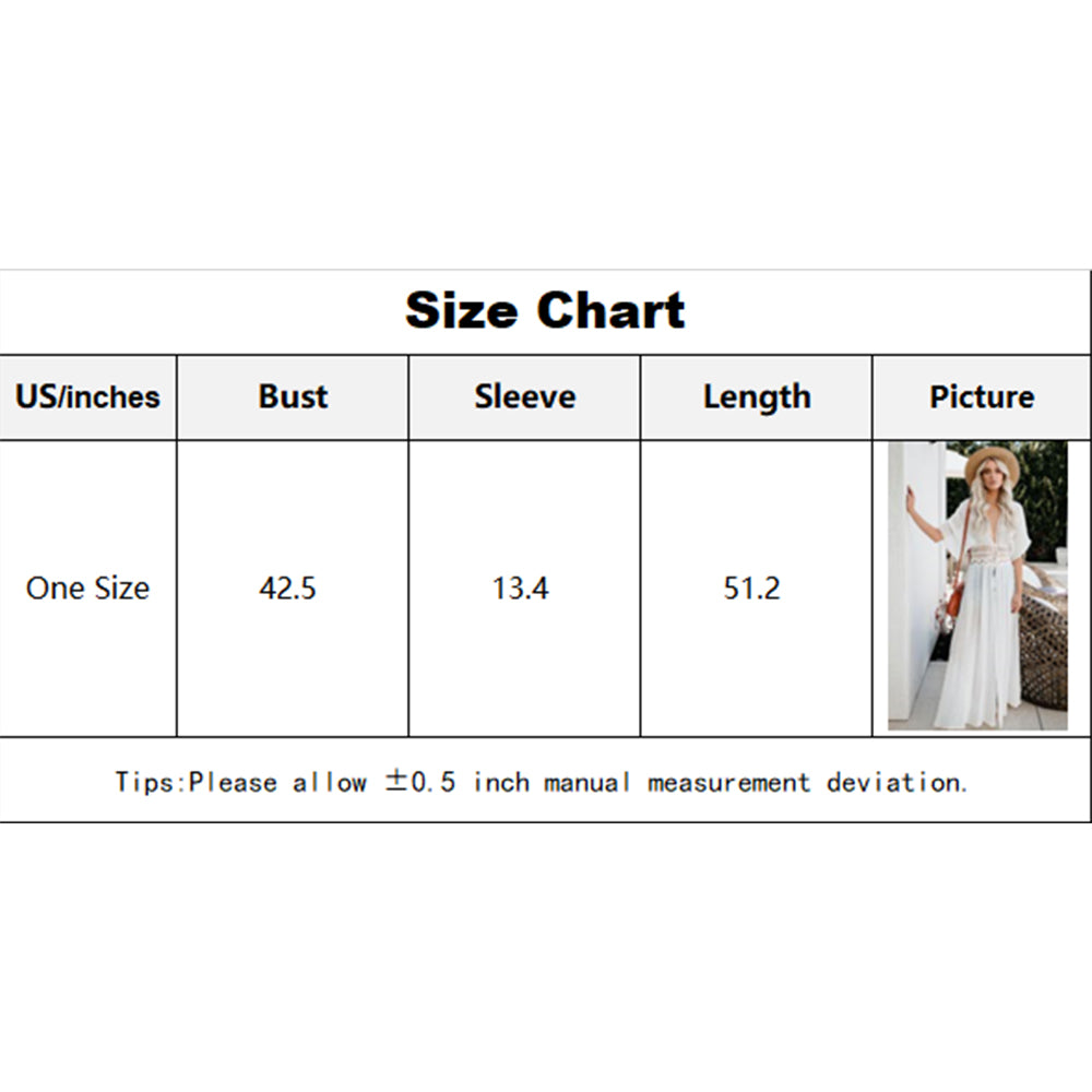 Charmo Women's Short Sleeve Maxi Cover Up Dress with Cutout Waist Drawstring & Side Slits