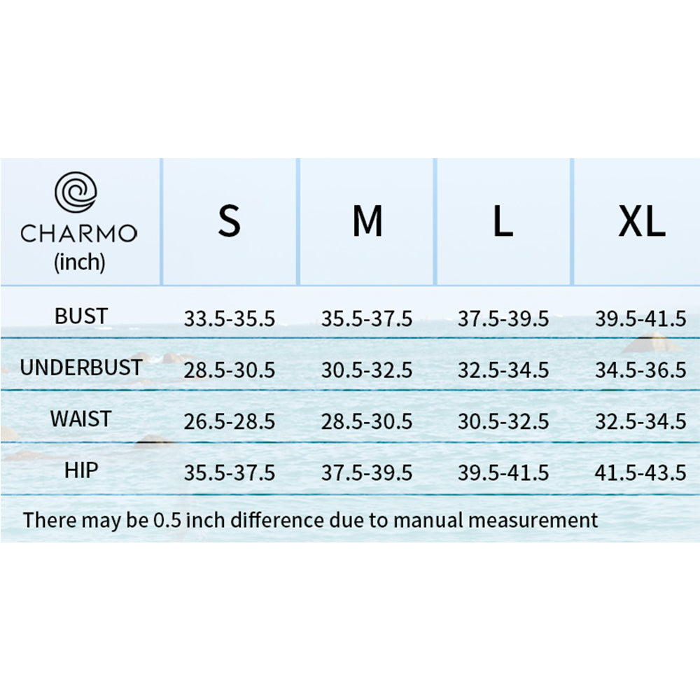 Charmo Women's Square Neck Ruched Adjustableap One Piece Swimsuit with Removable Mesh Swim Skirt