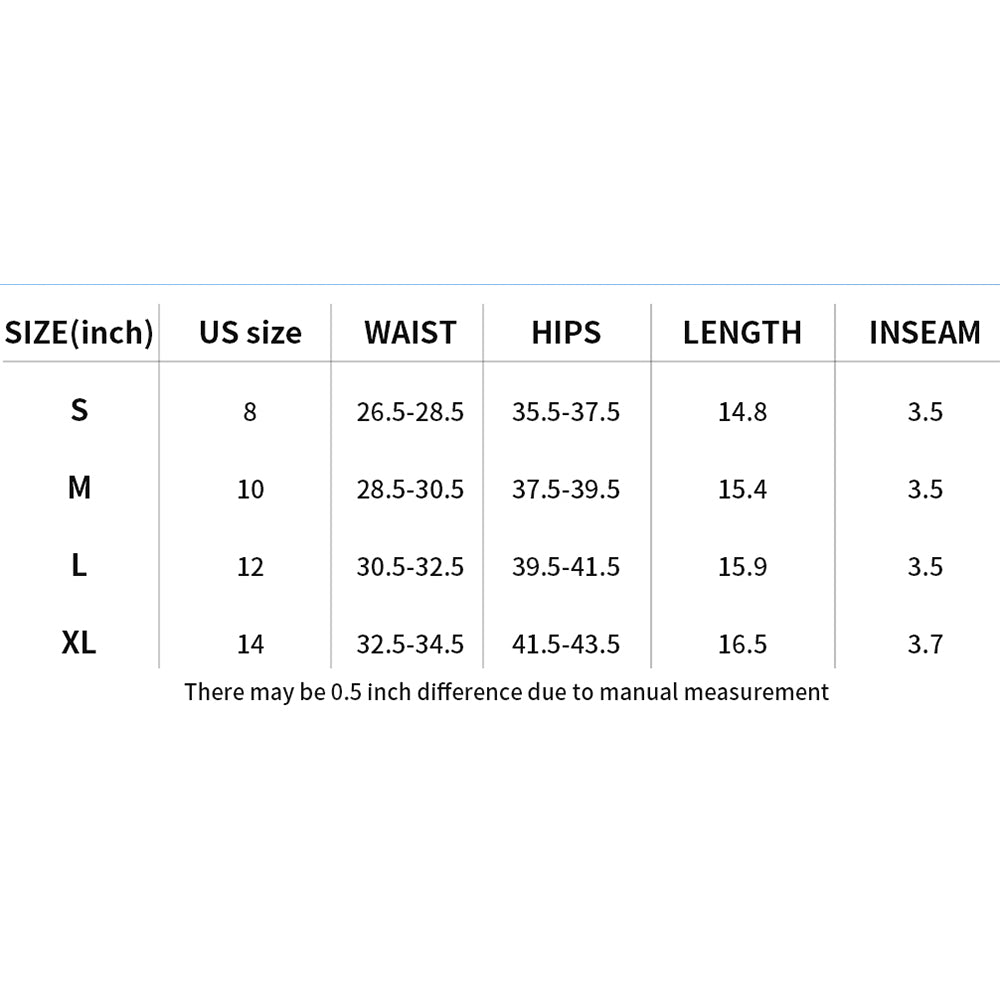 Charmo Women's 3" High Waisted Swim Shorts with Zipper Pockets Quick Dry Board Shorts Swimsuit Bottoms Built-in Brief