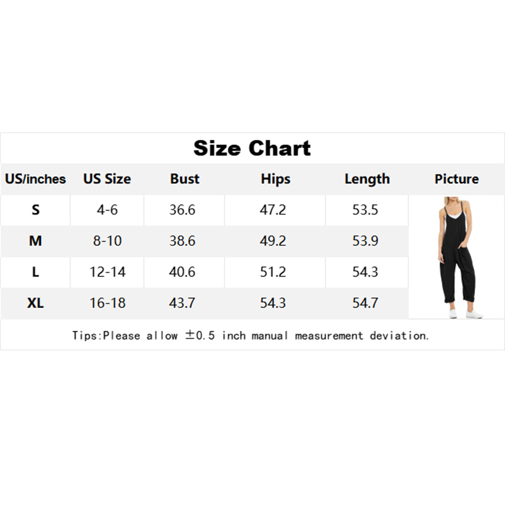 Attraco Women's Hot Shot Onesie Jumpsuit Loose V Neck Romper with Pockets & Adjustable Straps