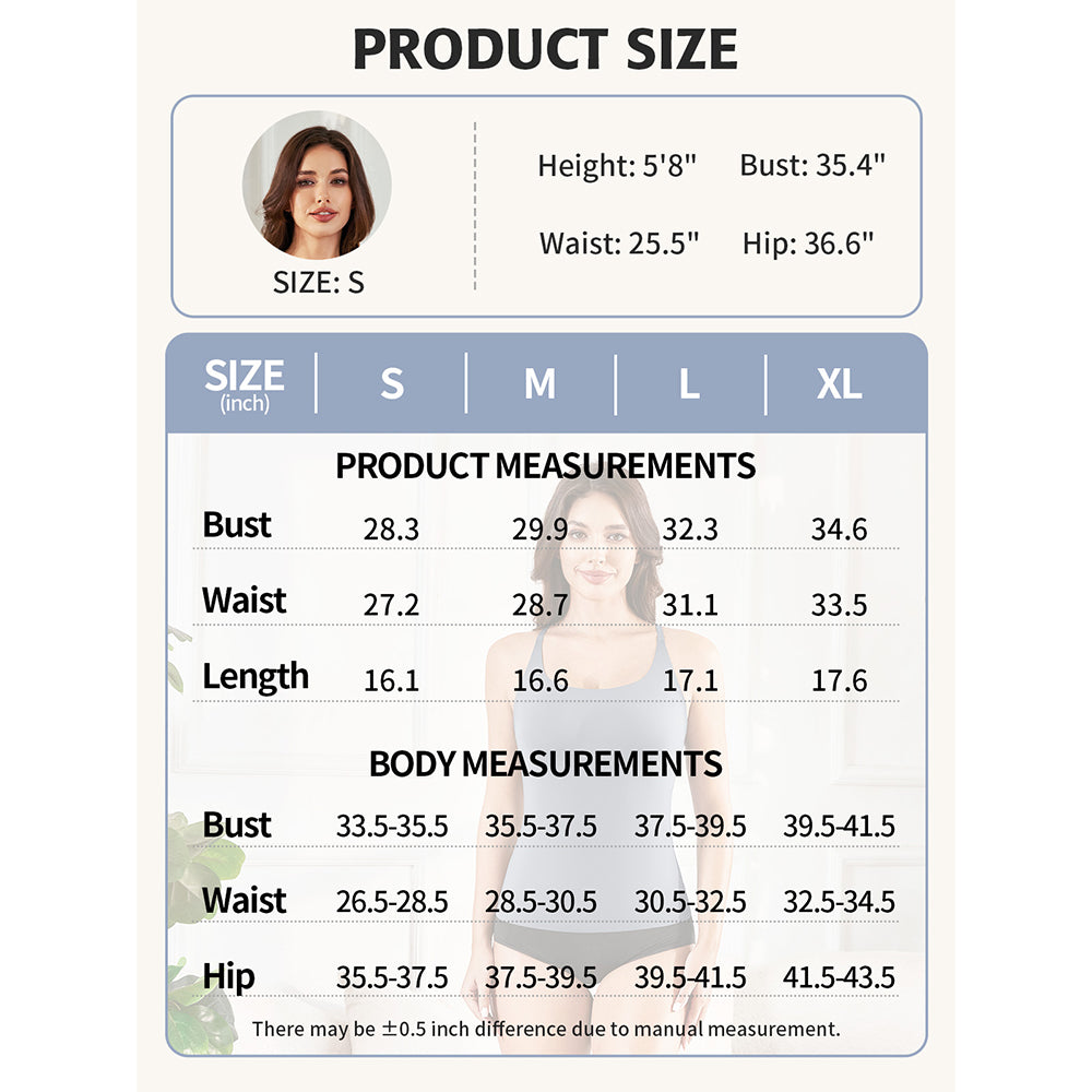Attraco Women's Tank Top with Built in Bra Adjustable Strap Camisole Top Summer Sleevless Cami Shirt