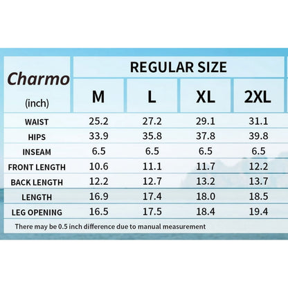 Charmo Women's High-Waist Swim Shorts Boardshort Swim Bottom Tankini Swimwear Shorts Bike Sport Pants