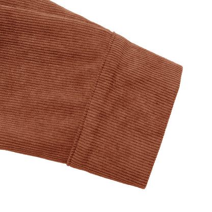 Attraco Women Notch V Neck Corduroy Midi Dress Long Sleeve Button Front Self Tie Waist A Line Dress