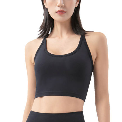 Attraco Women's Racerback U Neck Sports Bra with Removable Pads Yoga Tops