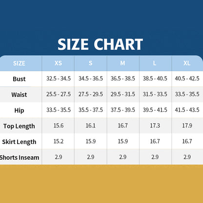 High Waist Pleated Skirt Two Piece Tennis Dress-AMB20575