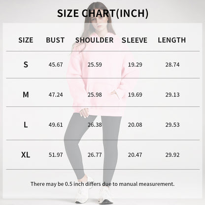 Attraco Women's Oversized Long Sleeve Fleece Hoodie Sweatshirt with Kangaroo Pocket For Winter