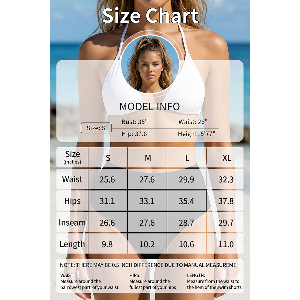 Charmo Women's High Waist Smooth Triangle Tummy Control Bikini Bottoms Swim Bottoms