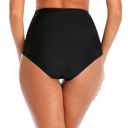 Charmo Women's High Waisted Swim Bottoms with Functional Side Pockets