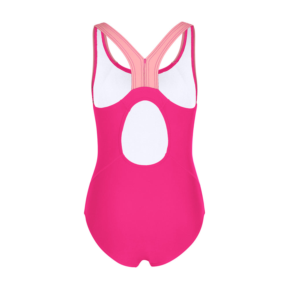 Charmo Girls Color Block Swimsuit One Piece Swimwear Athletic Competition Bathing Suit 7-16Years