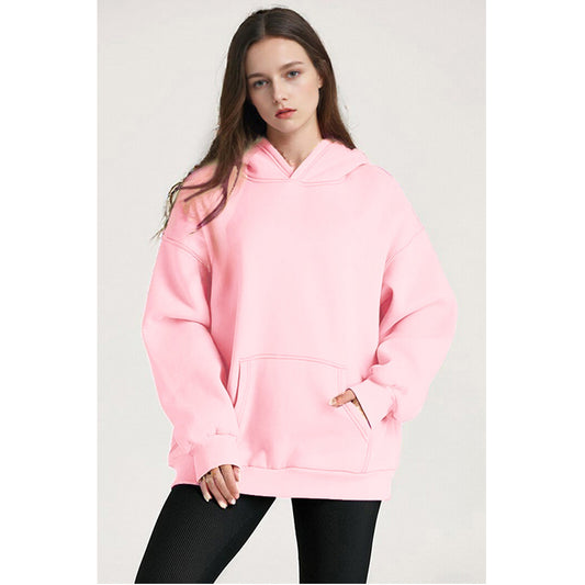 Attraco Women's Oversized Long Sleeve Fleece Hoodie Sweatshirt with Kangaroo Pocket For Winter