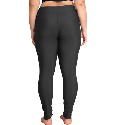 Charmo Women's  Plus Size Swimming Pants High Waisted Sport Swim Leggings UPF 50+