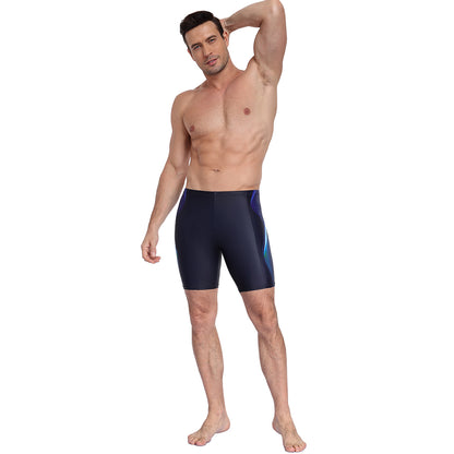 Charmo Men's Thight Swimming Shorts Quick Dry Swim Trunks Elastic Swimwear Boxer