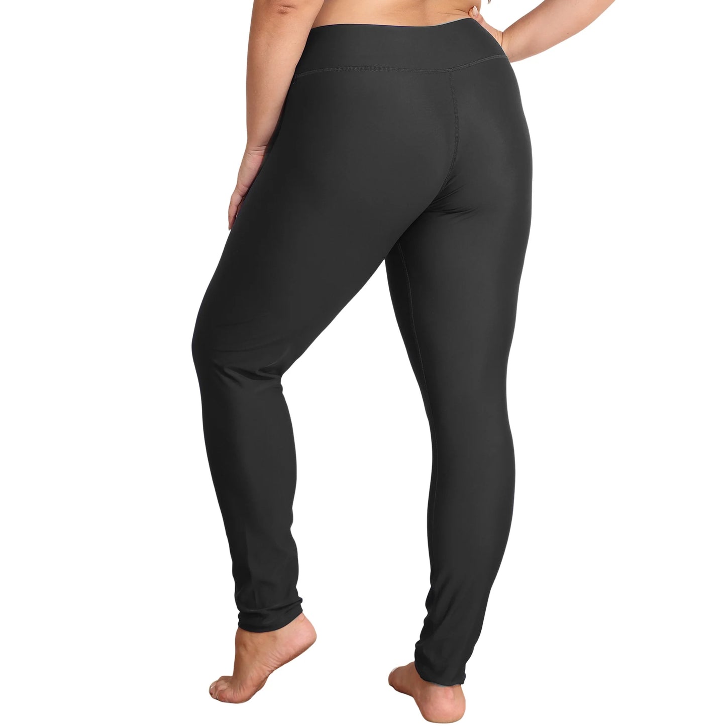 Charmo Women's  Plus Size Swimming Pants High Waisted Sport Swim Leggings UPF 50+