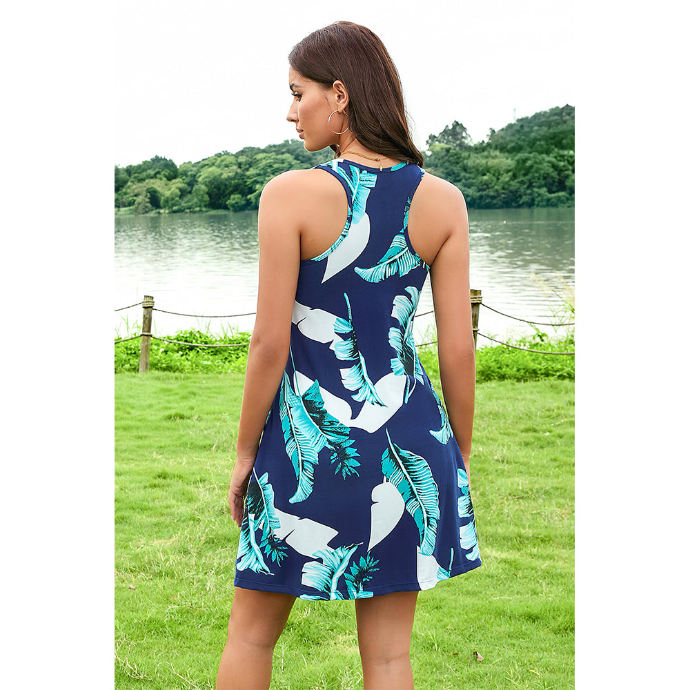 Attraco Women Built in Bra Summer Dresses with Pockets Beach Sundress Casual Loose Sleeveless Racerback Tank Dress 2026