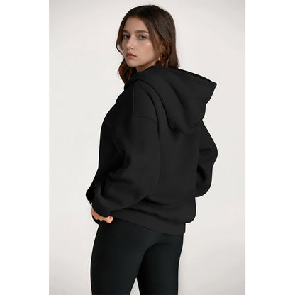 Attraco Women's Oversized Long Sleeve Fleece Hoodie Sweatshirt with Kangaroo Pocket For Winter