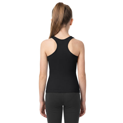Attraco Girls Ribbed Racerback Seamless Workout Tank Top Athletic Tops