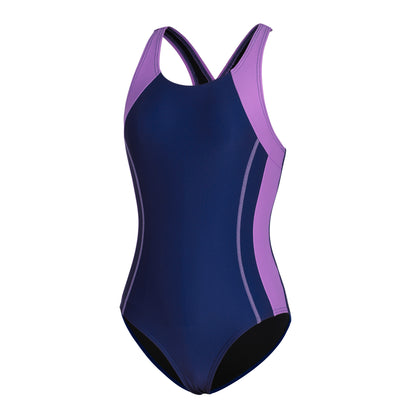 Charmo Girls Color Block Swimsuit One Piece Swimwear Athletic Competition Bathing Suit 7-16Years