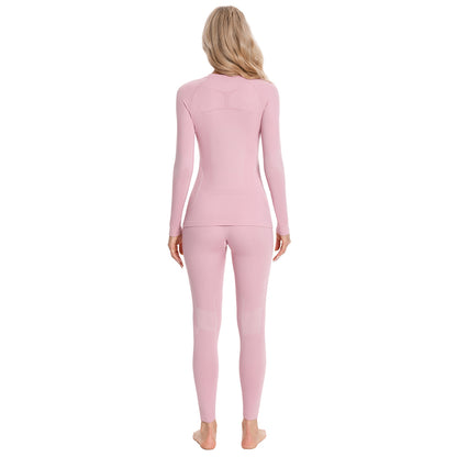 Attraco Women's Thermal Underwear Long Johns Base Layer Women Thermal Set Clothes Winter