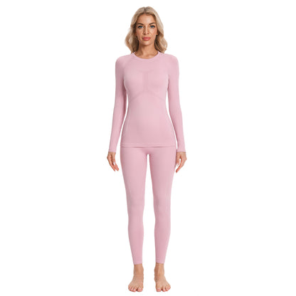 Attraco Women's Thermal Underwear Long Johns Base Layer Women Thermal Set Clothes Winter