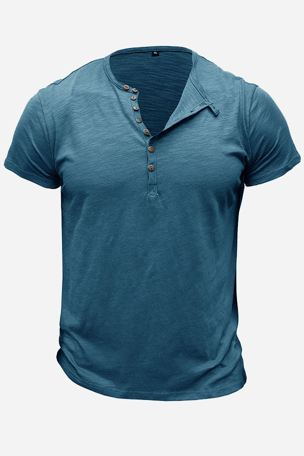 MEN'S SHORT-SLEEVE HENLEY SHIRTS