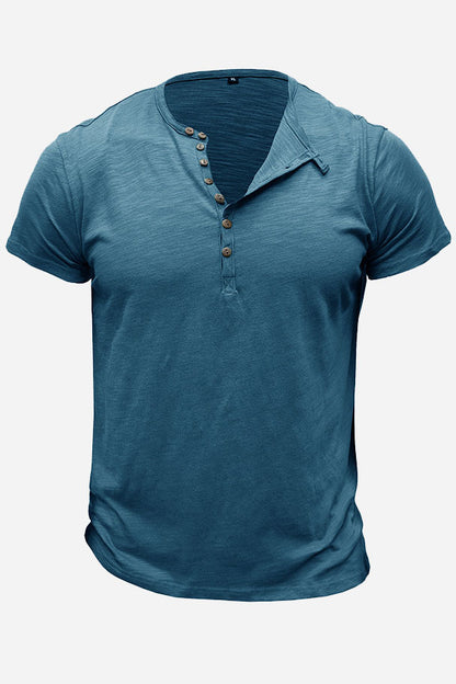 MEN'S SHORT-SLEEVE HENLEY SHIRTS