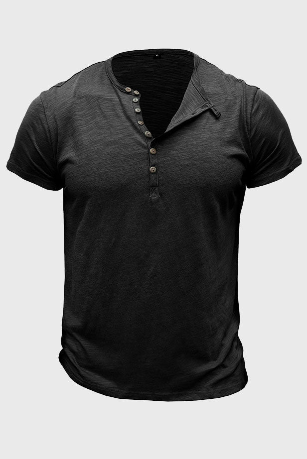MEN'S SHORT-SLEEVE HENLEY SHIRTS