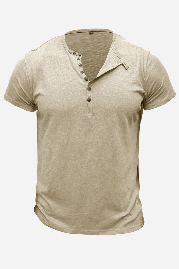 MEN'S SHORT-SLEEVE HENLEY SHIRTS