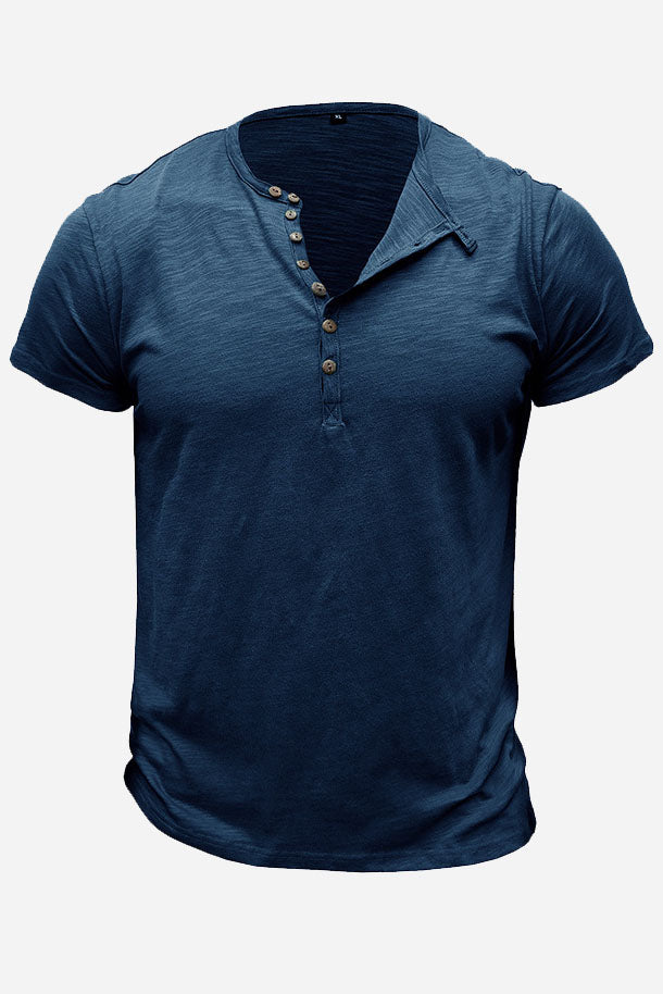 MEN'S SHORT-SLEEVE HENLEY SHIRTS