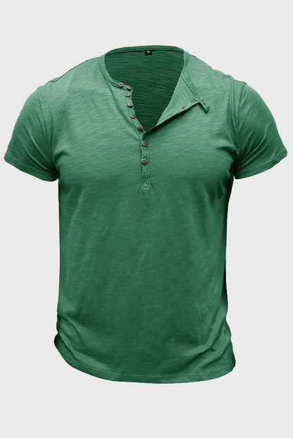 MEN'S SHORT-SLEEVE HENLEY SHIRTS