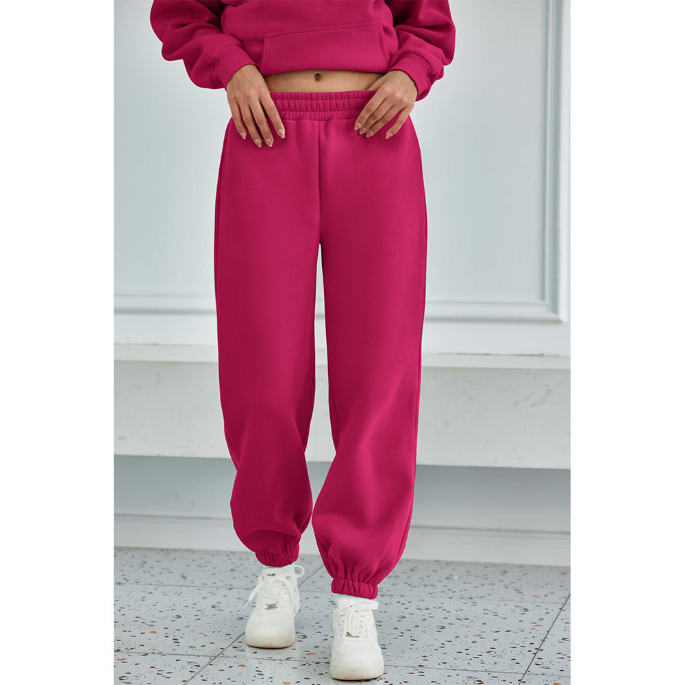 Attraco Women's Fallfreshness Unisex Airplane Model Travel Sweatpants Fleece Lined  Waistband with Side Pockets Sport Pants