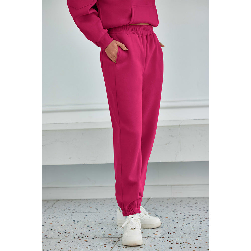 Attraco Women's Fallfreshness Unisex Airplane Model Travel Sweatpants Fleece Lined  Waistband with Side Pockets Sport Pants
