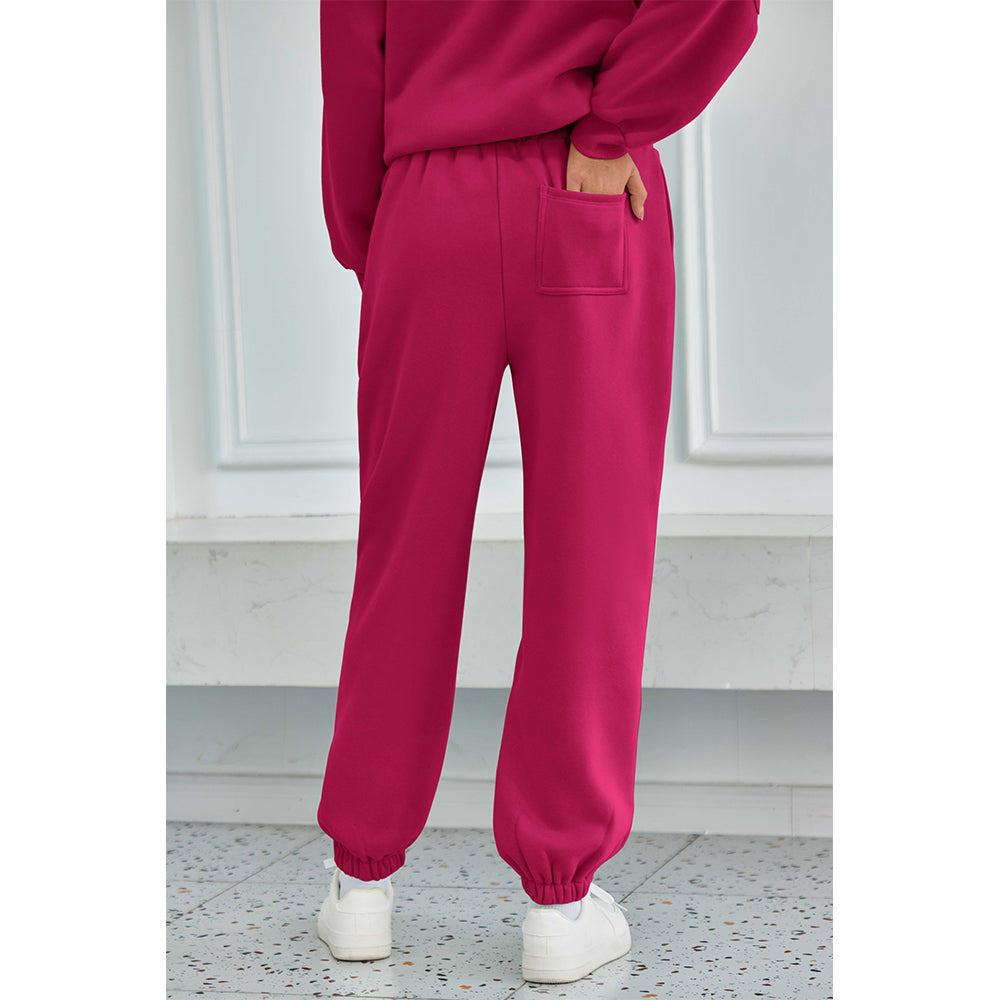 Attraco Women's Fallfreshness Unisex Airplane Model Travel Sweatpants Fleece Lined  Waistband with Side Pockets Sport Pants