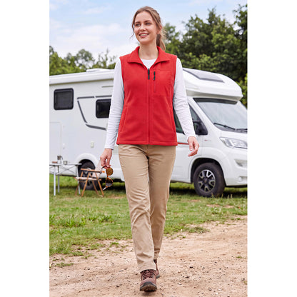 Attraco Unisex Reversible Fleece Vest Full Zip Stand Collar Lightweight Outdoor Jacket
