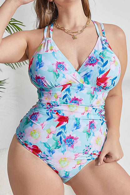 Women's Printed One pieces PLUS Swimsuits-1860