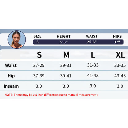 Charmo Women's High Waisted Swim Shorts Laser-Cut Design Board Shorts Built-In Boxer Brief Liner Swim Trunks With Back Waistband Pocket