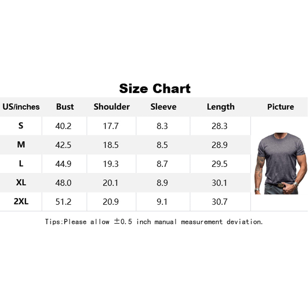 Attraco Men's Classic Crew Neck Solid Henley T-Shirt Tops Summer Shirts