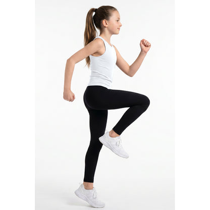 Attraco Girls Ribbed Racerback Seamless Workout Tank Top Athletic Tops