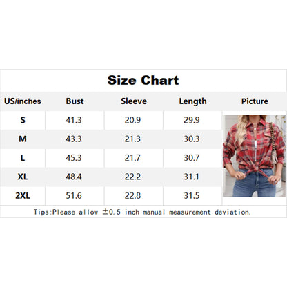 V For City Women's Casual Oversized Button Front Long Sleeve Plaid Shirts with Chest Pockets