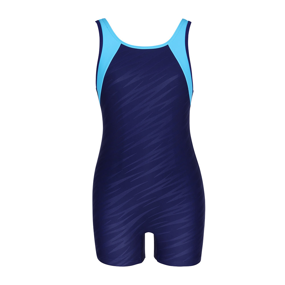 Charmo Girls Boyleg One Piece Swimsuit Athletic Bathing Suit Competitive Swimwear Size 7-16 Years