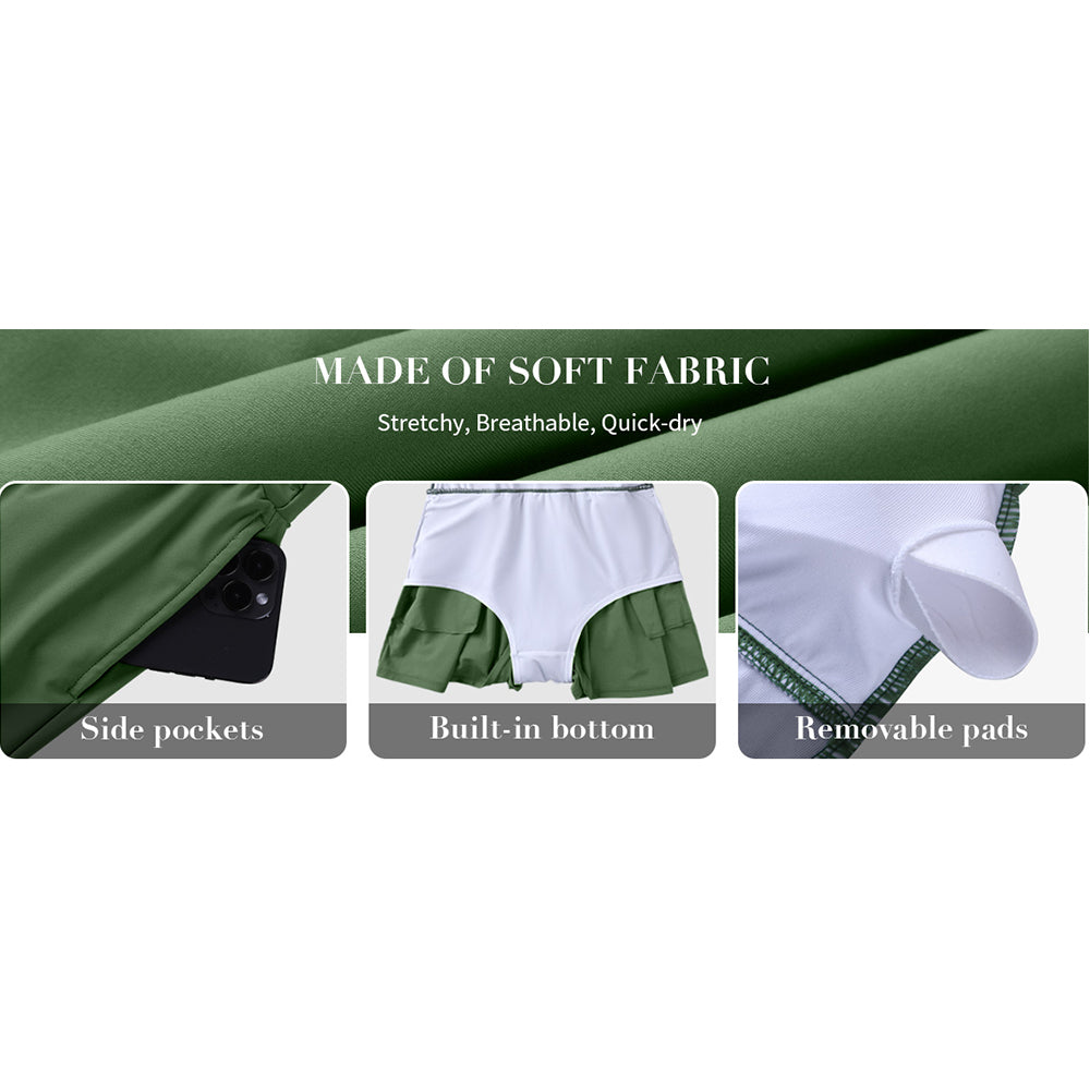 Charmo Women's Twist Front Romper Swimsuits Tummy Control One Piece Swimsuit with Shorts Slimming Bathing Suit