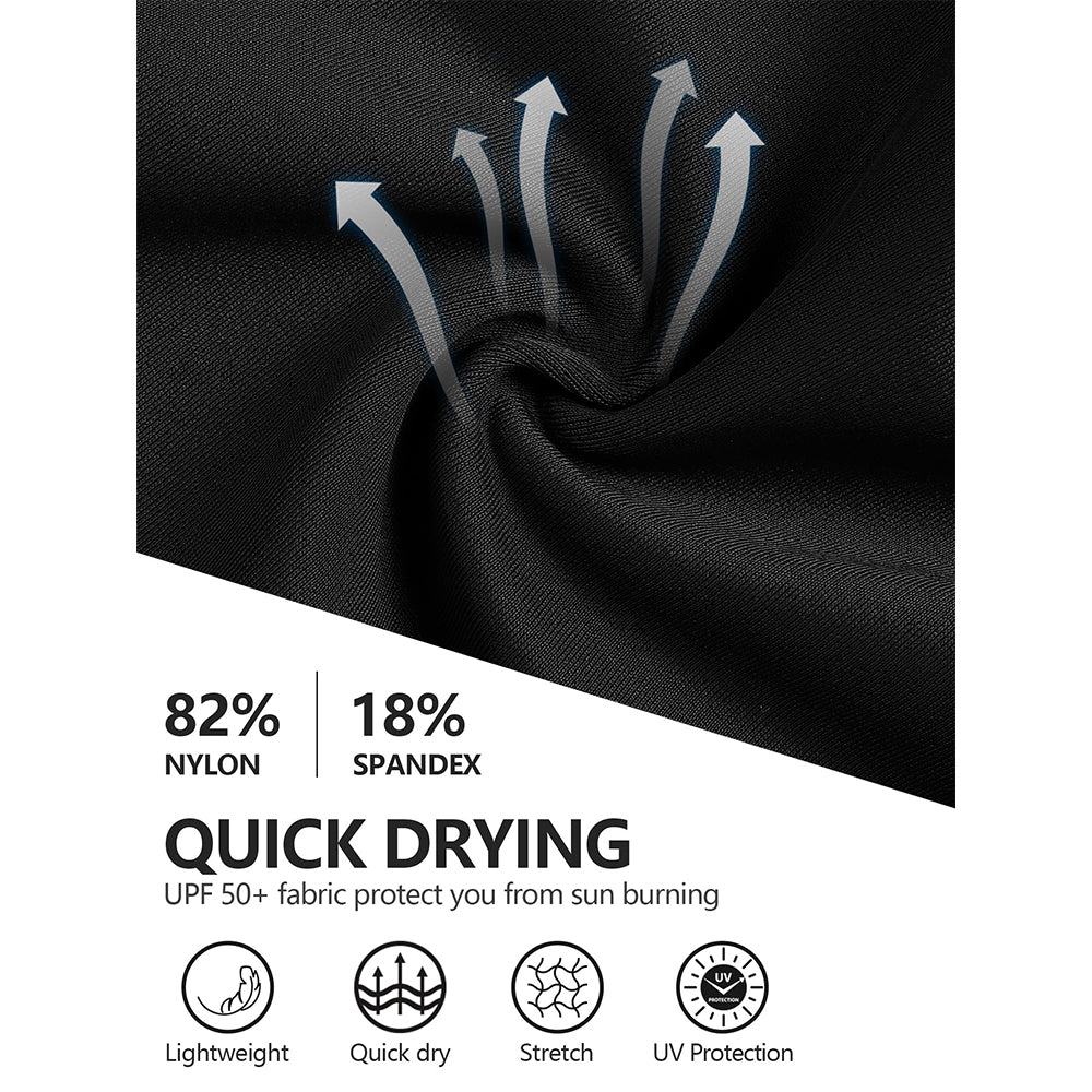 Charmo Women's High Waisted Swim Capris Scalloped Hem Swim Shorts Cropped Length Swimming Leggings