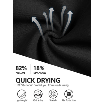 Charmo Women's High Waisted Swim Capris Scalloped Hem Swim Shorts Cropped Length Swimming Leggings