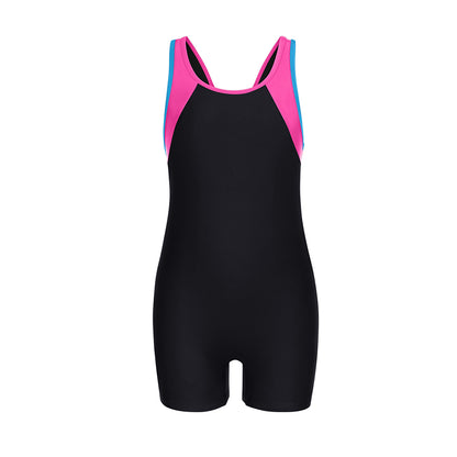 Charmo Girls Boyleg One Piece Swimsuit Athletic Bathing Suit Competitive Swimwear Size 7-16 Years