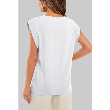 Attraco Women's Loose Fit Cap Sleeve Crew Neck Dolman Style Tops Spring Summer Shirts